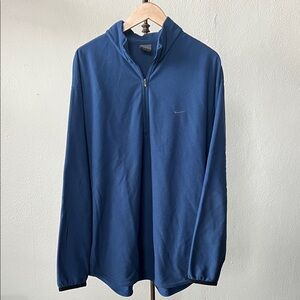 Y2K Nike Gray Tag 1/4 Zip Fleece Pullover Mens XL